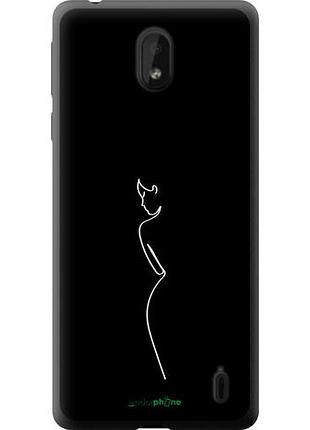 Чехол на nokia 1 plus силуэт1 "4590u-1677-10746"