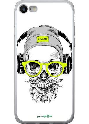 Чохол на iphone 7 череп в окулярах і навушниках "4144u-336-10746"