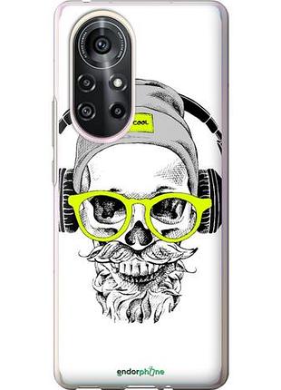 Чехол на huawei nova 8 pro череп в очках и наушниках "4144u-2246-10746"