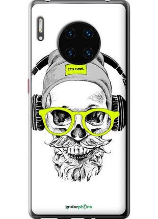Чехол на huawei mate 30 pro череп в очках и наушниках "4144u-1796-10746"