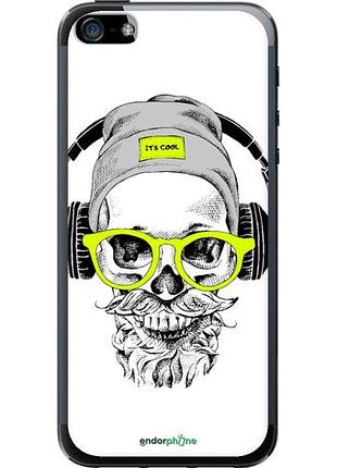 Чохол на iphone se череп в окулярах і навушниках "4144u-214-10746"