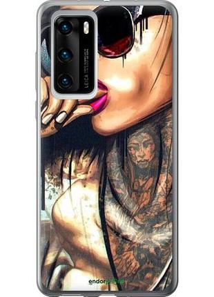 Чохол на huawei p40 дівчина в тату "4001u-1840-10746"