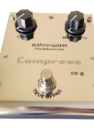 Гитарная педаль эфектов compressor biyang co8 compressor для электрогитары