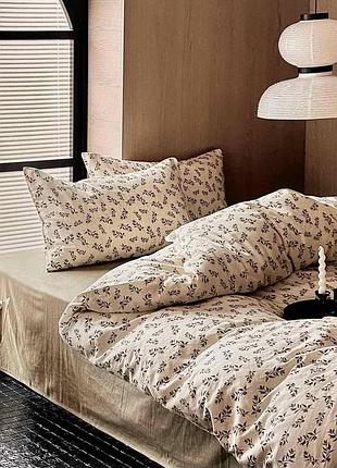 Комплект постельного белья, евро 200х230 желтый с зеленым no brand 236