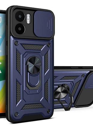 Чехол fiji camera defence для xiaomi redmi a1 бампер с защитой камеры и подставкой dark blue