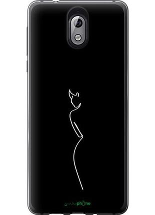 Чехол на nokia 3.1 силуэт1 "4590u-1530-10746"