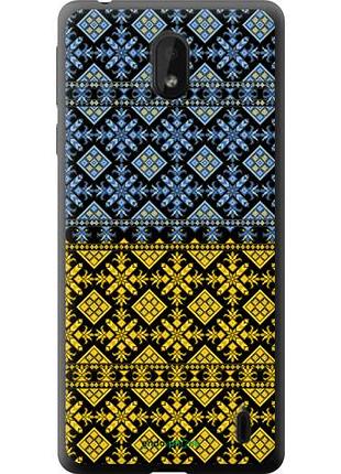 Чехол на nokia 1 plus жовто-блакитна вишиванка "1169u-1677-10746"