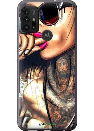 Чехол на motorola moto g10 девушка в тату "4001u-2319-10746"