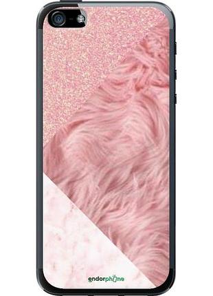 Чехол на iphone 5s розовые текстуры "4343u-21-10746"