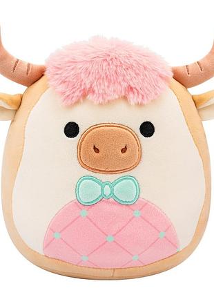 Мягкая игрушка squishmallows - коровка самсон (19 cm)