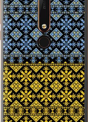 Чехол на nokia 6 2018 жовто-блакитна вишиванка "1169u-1386-10746"