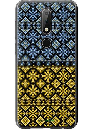 Чехол на nokia 6.1 plus жовто-блакитна вишиванка "1169u-1539-10746"