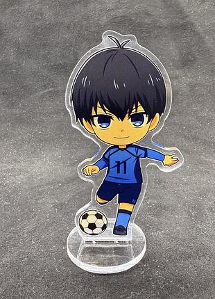 Акриловая коллекционная фигурка chibi аниме: blue lock йоичи исаги (2) 10 см