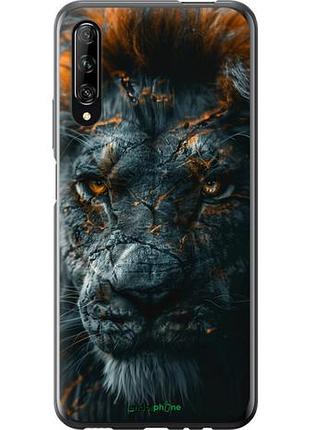 Чехол на huawei p smart pro пламенный лев "6153u-1906-10746"