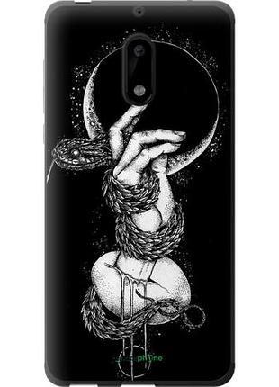 Чехол на nokia 6 змея в руке "4149u-898-10746"