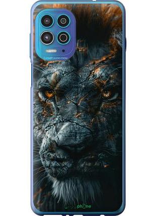 Чехол на motorola edge s пламенный лев "6153u-2860-10746"