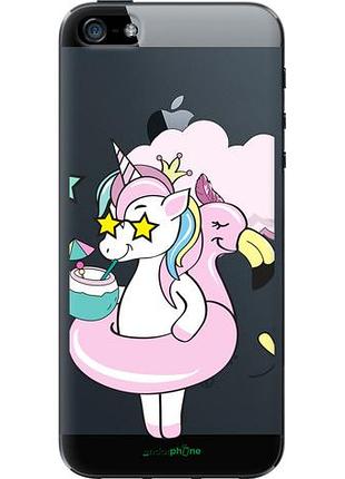 Чехол на iphone 5 crown unicorn "4660u-18-10746"