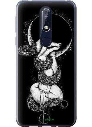 Чехол на nokia 7.1 змея в руке "4149u-1593-10746"