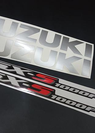 Наклейки на мотоцикл бак-пластик suzuki gsx s 1000 сузуки джиксер комплект з логотипами