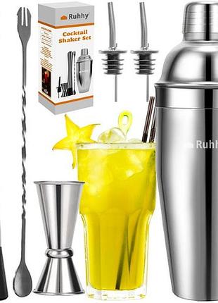 Барменський набір ruhhy 21508 для напоїв, 6 предметів