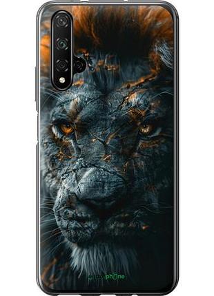 Чехол на huawei honor 20 пламенный лев "6153u-1697-10746"