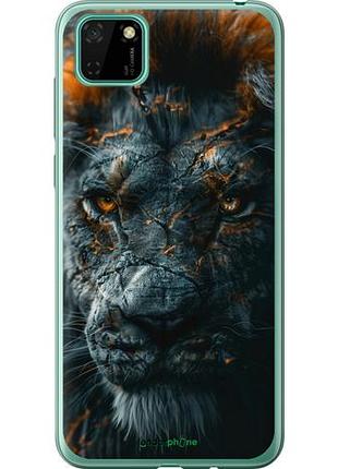 Чехол на huawei y5p пламенный лев "6153u-1936-10746"