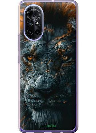 Чехол на huawei nova 8 пламенный лев "6153u-2245-10746"