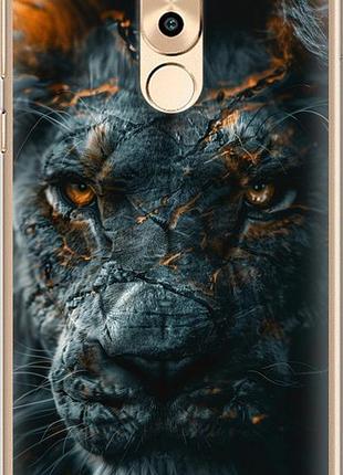 Чехол на huawei mate 9 lite пламенный лев "6153u-474-10746"