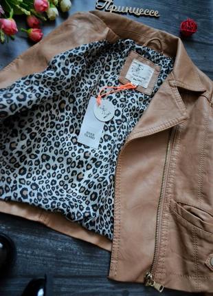 Куртка косуха кожанка river island 2-3года 5
