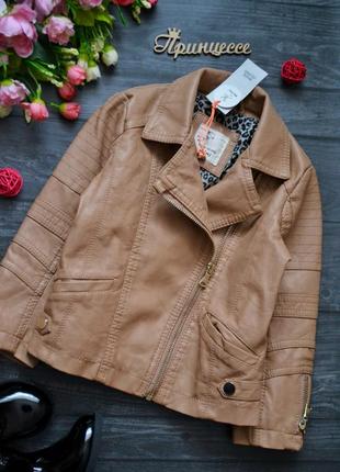 Куртка косуха кожанка river island 2-3года 2