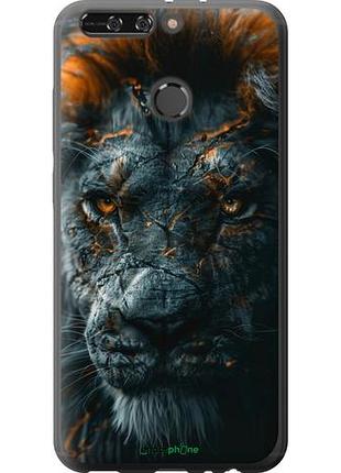 Чехол на huawei honor v9 / honor 8 pro пламенный лев "6153u-1246-10746"