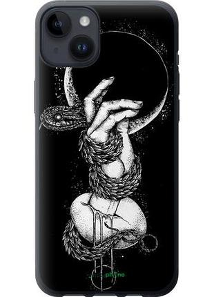 Чехол на iphone 14 plus змея в руке "4149u-2645-10746"