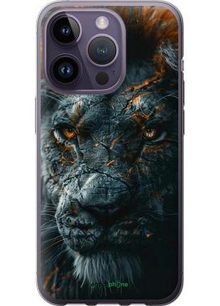 Чехол на iphone 14 pro пламенный лев "6153u-2646-10746"