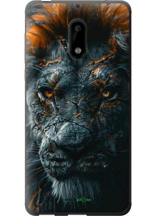 Чехол на nokia 6 пламенный лев "6153u-898-10746"