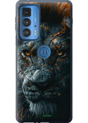 Чехол на motorola edge 20 pro пламенный лев "6153u-2662-10746"