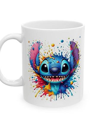 Чашка с принтом "stitch" 330мл