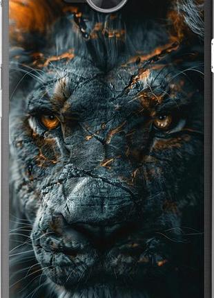 Чехол на huawei y3ii / y3 2 пламенный лев "6153u-495-10746"