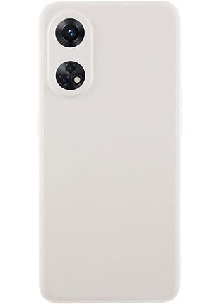 Чехол fiji soft для oppo reno8 t (cph2481) силикон бампер белый