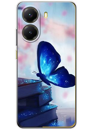 Чехол силиконовый с картинкой на xiaomi poco x7 pro (бабочка)