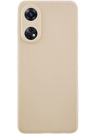 Чехол fiji soft для oppo reno8 t (cph2481) силикон бампер античный белый