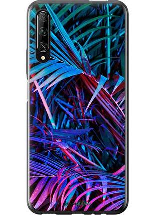 Чехол на huawei p smart pro папоротник под ультрафиолетом "4069u-1906-10746"