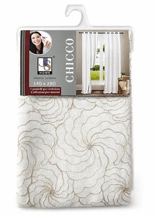 Тюль / штора js home chicco 140×280 см (нова)