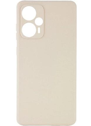 Чехол fiji soft для xiaomi poco f5 силикон бампер античный белый