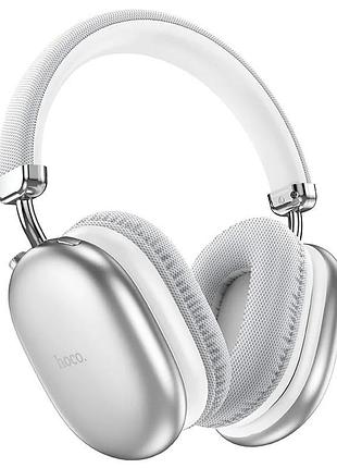 Навушники bluetooth бездротові hoco w35 накладні з мікрофоном та слотом під карту пам'яті silver