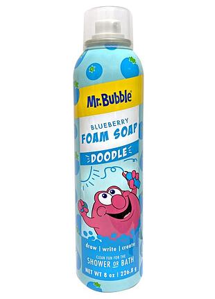 Пена для душа mr.bubble foam soap blueberry голубая