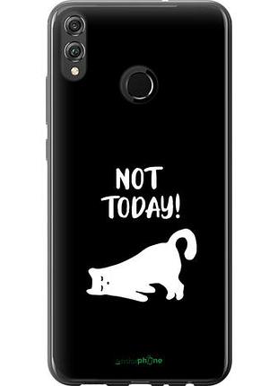 Чехол на huawei honor 8x уставший кот "4535u-1596-10746"