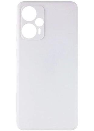 Чехол fiji soft для xiaomi redmi note 12 turbo силикон бампер белый