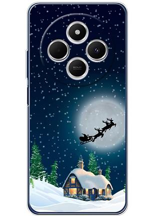 Чехол силиконовый с картинкой на xiaomi poco c75 (новогодний)