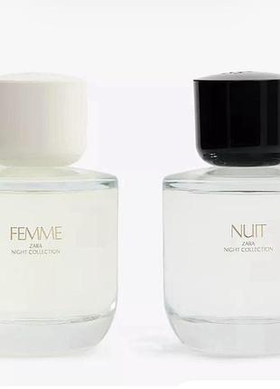 Парфумована вода для жінок zara femme & nuit 2х90мл (подвійний набір)