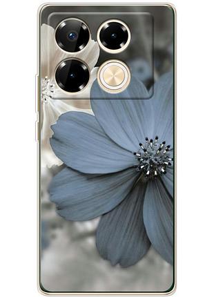 Чехол силиконовый с картинкой на infinix note 40 pro (цветок гербера)